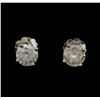 14KT White Gold 1.29 ctw Diamond Stud Earrings