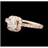 Image 1 : 1.24 ctw Diamond Ring - 14KT Rose Gold