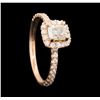 Image 4 : 1.24 ctw Diamond Ring - 14KT Rose Gold