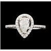 Image 2 : 0.89 ctw Diamond Ring - 14KT White Gold