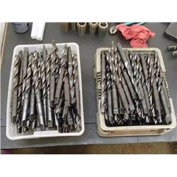 Large Lot of #3 Morse Taper 2FL Drills, 100+ Drills