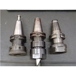 CAT40 TG100 Collet Chucks, 3 Total