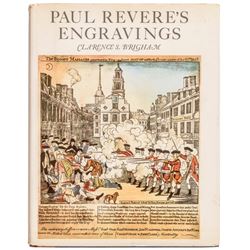 PAUL REVERE’S ENGRAVINGS, The Reference Book 1969, Clarence S. Brigham, ATHENEUM