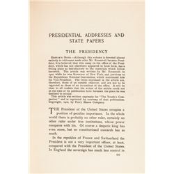 1904 President THEODORE ROOSEVELT’s Signed Book of His Addresses + Speeches