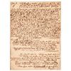 Image 1 : 1698 Autograph Document Signed NATHANIEL SALTONSTALL, SALEM WITCH TRIALS Judge!
