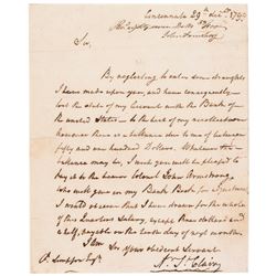 Rev. War Major General ARTHUR ST. CLAIR ALS + Signed By Colonel JOHN ARMSTRONG !