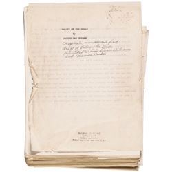 Jacqueline Susann’s Novel VALLEY OF THE DOLLS Original Hand-Corrected Manuscript