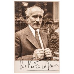 Famous Italian Conductor ARTURO TOSCANINI Signed Photo Postcard