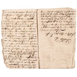 Three Land Survey Journals with 9 Signatures By General (MAD) ANTHONY WAYNE