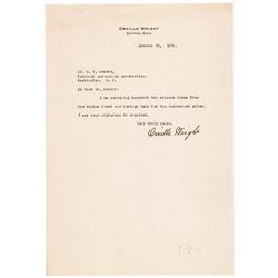 Two Very Choice 1928 ORVILLE WRIGHT Signed Documents