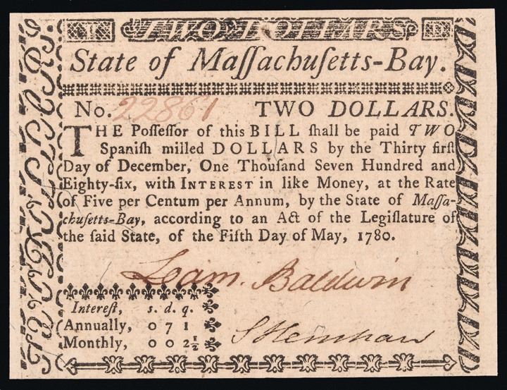 Collectibles May 5 1780 RARE 5 1780 Massachusetts Bay MA Colonial Collectibles May 5 1780 RARE 5 1780 Massachusetts Bay MA Colonial