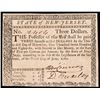 Image 1 : Colonial Currency, DAVID BREARLEY Signed 1780 New Jersey $3 Guaranteed Issue Note Ch CU
