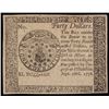 Image 1 : Continental Currency, Sept 26, 1778 $40 Blue Detector PMG Choice Uncirculated-64