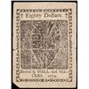 Image 2 : Continental Currency, January 14, 1779 Eighty Dollars Blue Paper Detector Note