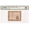 Image 3 : Colonial Currency Note, PA. April 20, 1781. 1s6d. PMG Extremely Fine-40 Scarce
