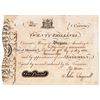 Image 1 : Colonial Currency Note, VA, July 17, 1775 20s, Engraved Large ASHBY Form