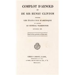 1816 Book titled: Conspiracy of Arnold and Sir Henry Clinton Against the U.S...