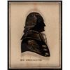 Image 2 : c. 1820-40 George Washington Hand-Painted Silhouette on Glass in Original Frame