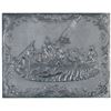 Image 1 : c.1850-80 Decorative Gutta Percha Plaque Washington Crossing The Delaware