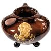 Image 1 : c. 1870-80s Likely Centennial Era Tri-footed Redware George Washington Vase