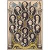 Image 2 : Hand Colored Lithograph Print Entitled: The Presidents of the United States
