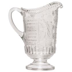 c. 1898 Spanish American War Admiral Dewey and His Flagship Souvenir Pitcher