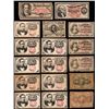 Image 1 : Fractional Currency Dealer/Collector Large Lot 17 Circ Fractional Currency Notes
