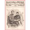 Image 2 : May 6, 1865 Harper’s Weekly Front Engraving titled: President Lincoln At Home