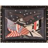 Image 1 : c. 1902 Decorative Textile Display of United States + Imperial Germany Unity