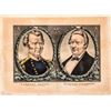 Image 1 : 1848 ZACHARY TAYLOR - MILLARD FILLMORE Nathaniel Currier Print as Candidates