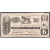 Image 1 : 1837 Washington, DC HUMBUG GLORY BANK 6 Cents Political/Satirical Note PMG VF-25