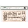 Image 3 : 1837 Washington, DC HUMBUG GLORY BANK 6 Cents Political/Satirical Note PMG VF-25