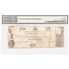 Image 4 : (1837) Petticoat Diplomatic Bank Political-Satirical Note Kinderhook NY PMG F-12