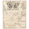Image 1 : 1740 Ornate Copperplate Engraved Portrait Map - Part of Europe Africa + America