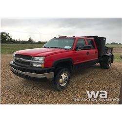 2003 CHEV 3500 FLATDECK TRUCK