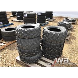 (4) MUD LITE 27/11R14 TIRES, (3) MUD LITE 27/9R14