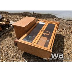 WOOD GUN CASE & CABINET