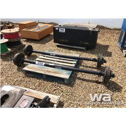 (2) 6,000 LB AXLES