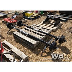 (2) 3,000 LB AXLES