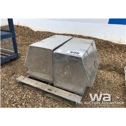 (2) ALUMINUM TRUCK BOXES