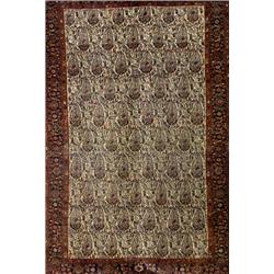 Senneh Rug, Second Quarter 20th Century, Beige ground with a botheh and floral field within a...