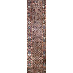 Malayer Rug, Second Quarter 20th Century, Blue ground with millefleur field within a floral t...