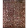 Image 1 : Sarouk Rug, Second Quarter 20th Century, Red ground with floral spray field within a palmette...