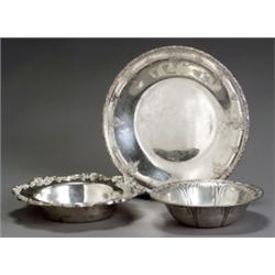 Three American Sterling Table Articles, 20th Century, The first, a bowl, Alvin Corp., Provide...