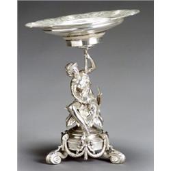 DC Collection, French Neoclassical Style Silver Figural Compote, Third Quarter 19th Century...