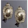 Image 1 : Set of Four Continental Rococo Style, Silver Plate Sconces, Early 20th Century, Electrified...