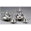 Image 1 : German Rococo Style Sterling Four-Piece Coffee and Tea Service, Early 20th Century, Consistin...