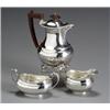 Image 1 : Edward VIII - George VI Silver Assembled Three-Piece Coffee Service, Consisting of a coffeepot,...