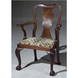 George III Mahogany Armchair, Partially Composed of 18th Century Elements, Restorations., $...
