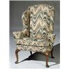 Image 1 : George II Walnut Wing Armchair, Partially Composed of 18th Century Elements, Rear legs replac...